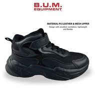 BUM Equipment Kasut Hitam Kanak-kanak Uniseks CS815 Unisex Kid's Black School Shoe / Kasut Sekolah /