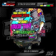 Stiker Kabin Belakang / Gegeran Pick Up Suzuki Old Carry / T120SS Custom Semua Mobil Stiker Kabin Be