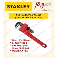 STANLEY Original 87-623-S ( 87-623 ) Red Handle Pipe Wrench 12 inch / 297 mm