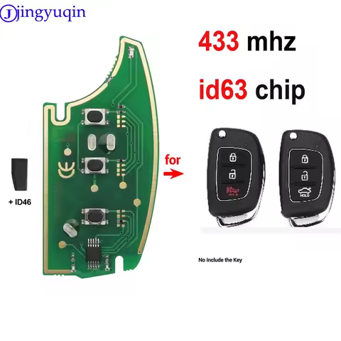 jingyuqin 3B 433Mhz With id46 Car Key Board Control For Hyundai Solaris Accent Tucson l10 l20 l30 Ki
