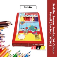 Stabilo Swans Jumbo 24 Colored Pencil 1879J  X 3 UNITS