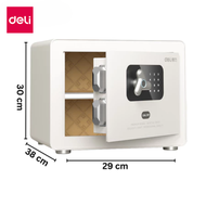 Deli ตู้เซฟ ตู้เซฟดิจิตอล ระบบล็อค4 รูปแบบ รหัสผ่าน สแกนนิ้ว กันไฟ กันสนิม รับประกัน1ปี Safe Box