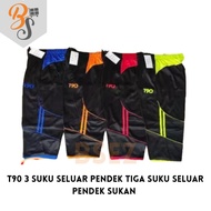 T90 3 SUKU SELUAR PENDEK TIGA SUKU Seluar Pendek Sukan T90 3/4 Men Short Sport pants 3 QUARTER SHORT