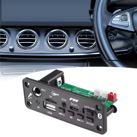 MP3 Bluetooth Amplifier Decoder Board 2 * 3W With Microphone Jack MIC Bluetooth 5.3 Lossless U disk 