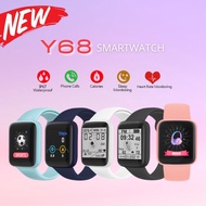 [Ready Stock] Smart Watch Y68 Y56 2021 Running Heart Monitoring
