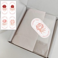 H361_ STICKER_ ️_Sticker with the word " Thanh You_ Have a nice day" gift box sticker _ ️_100 stamps