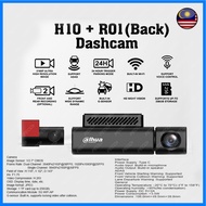 Dahua H10 + R01 (Back)Dashcam 2160P ultra high resolution image 24-hours parking monitoring with ADA