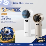Simplus Handheld Mini Fan | 10m/s High Speed | 100 Stepless Speeds | 5000mAh 15h Battery Life | Type