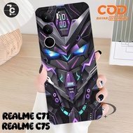 [LCR34]Softcase REALME C71 4G 2025 C75 C75X Latest r0b0t motif cool contemporary viral bumper tpu al