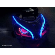 reflektor mika lampu depan Honda vario 110 LED fi model custom headlamp kedok proji hi low gen 2 plu