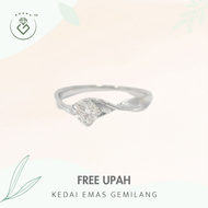 [Kedai Emas Gemilang] 2002157 {YS} Diamond White Gold Ring (10) (1.36G) [585 Gold]