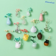 BLUEVELVET Mini Vase Fridge Magnets, Unique Handmade Vase Refrigerator Magnet, Creative Decorative S