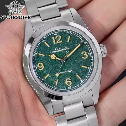 ADDIESDIVE New VH31 Quartz Watches Bubble Glass Retro Elegant WristWatch BGW9/C3 Luminous Waterproof