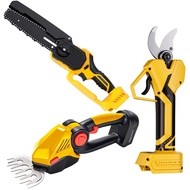 Great texture 30mm Pruning Shears & Hedge Trimmer Kit 3-in-1 Gardening Tool Set Sk5 Lithium Battery 
