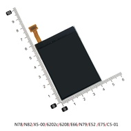 สำหรับ Nokia N78 N82 E66 N79 E52โทรศัพท์มือถือแอลซีดี N81 N76 N75 N93i แสดงผลแอลซีดีหน้าจอ X5-00 620