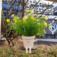 COSY HOMES Hanging Flower Pots Swing Face Planter Hanging Plant Pot Flower Pot Pendant Flower Holder for Outdoor Garden