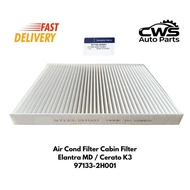 Air Cond Filter Cabin Filter for Elantra MD / Cerato K3 97133-2H001