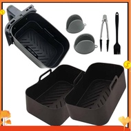 2PCS Air Fryer Silicone Liners Non-Stick for  DZ201/ DZ401 Air Fryer Basket Accessories Reusable Air