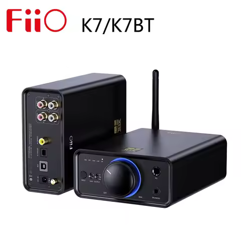 FiiO K7/K7BT Balanced HiFi DAC Headphone Amplifier AK4493S*2, XMOS XU208 PCM384kHz DSD256,USB/Optica