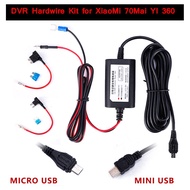 3.2M 12V-24V To 5V 2.5A Mini Micro USB Car Dash Camera Charger Adapter Cam Hard Wire DVR Hardwire Kit For XiaoMi 70Mai YI 360