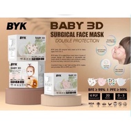 BYK Baby Mask 3D 4PLY KN95 Surgical Face Mask -BEAR (20PCS)ASTM Level 3/ Type IIR/ MDA