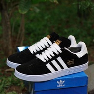 HITAM PUTIH Gazelle ADIDAS HAMBURG Shoes Black And White, Men's Shoes, Sewn Sole, School Shoes