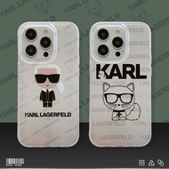 Cute cat luxury fashion Karl Lagerfeld phone cases for iphone 15 Pro Max i15 14 Pro Max 13 Pro Max 1