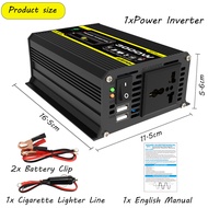 4000W Mobil Inverter 12V DC Ke 220V AC Power Converter LED Display Dual USB Pure Sine Wave Baru Mobi