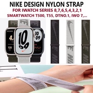 Best selling 42mm 44mm 45mm 49mm Nike Nylon Strap for Smartwatch iWatch Ultra Watch series 8 7 6 5 3 4 2 SE