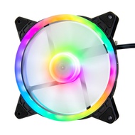 [Cooling Fan] Ready Stock 14025 Chassis Fan Double Ring RGB Computer Cooling Fan 14cm Quiet High Air