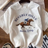 Lsingers Kids Tops T-shirts for Boys & Girls Kids Short Sleeve T-shirts Racing Horse Motif Beverly H