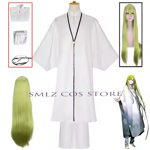 New Anime Cosplay Fate Grand Order Cosplay Enkidu Costume Uniform Wig Trench Pants Set Halloween Par