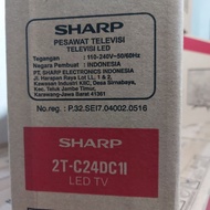 PRODUK TERBATAS TV SHARP AQUOS LED 24 Inch DIGITAL 2T-C24DC1i