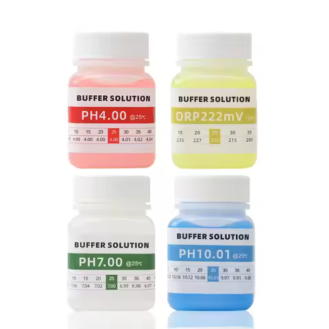 Yieryi 50ML Professional PH Meter Calibration Fluid 7.0 4.0 10.0 222 MV ORP Calibration Fluid 30 ML 