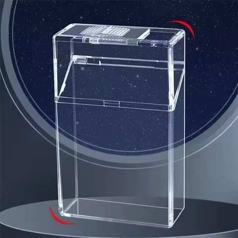Sealed Waterproof Cigarette Pack Transparent Portable Cigarette Box Flip Up 20 Pack Cigarette Case A
