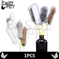 Plastic Cat Teaser With Fur 1PCS Pet Kitten Cat Toys Feather Teaser Interactive Fur Teaser Cat Stick