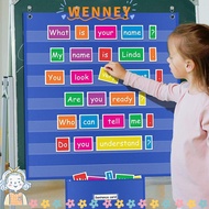 WEY Standards Pocket Chart, Durable Educational Classroom Pocket Chart, Large Class Schedule Chart