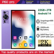 2025 New P60 Pro 10 Inch Tablets Global Version Tab Android14 22GB + 2TB Tablet 20000mAh 5G Dual SIM