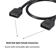 RGB EXTENSION CABLE 3 PIN, เมนบอร์ดคอมพิวเตอร์ ARGB Interface EXTENSION CABLE connetor หญิง, 5 V ARG