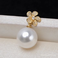 Chain 18Kdiy Pendant Accessories Empty Holder Pendant Gold Small Flower 29037-13 Female Pendant Pear