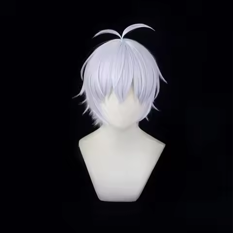Comiket Role Play Adult Anime Game IDOLiSH7 Wig Osaka Sogo Cosplay Hair Silver White Short Synthetic