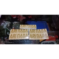 Embossed CUTTING striker / CUTTING STICKER / CUSTOM NAME STICKER / embossed NAME STICKER / ORACAL ST