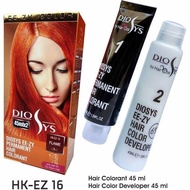 LIGHT ASH BLUE CAT RAMBUT WARNA HK-EZ 13 DIOSYS HAIRCOLOR cat 100ml + oxydant 100ml abu biru bleachi