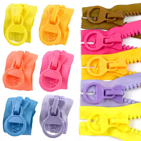 2/5/10/20Pcs 3# Colored Resin Zipper Sewing Bag 20/25/30cm Close End Zips Pencil Case Makeup Bags Cl