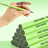 BLACKFUNNY 10Pcs Black Green Wood HB Pencils Hexagonal Grip Safe Odorless Student Exam Writing Drawi