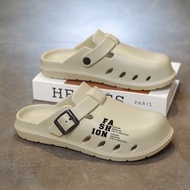 勃肯鞋男士夏季廚房廚師鞋個性軟底包頭拖防滑廚師鞋EVA拖鞋