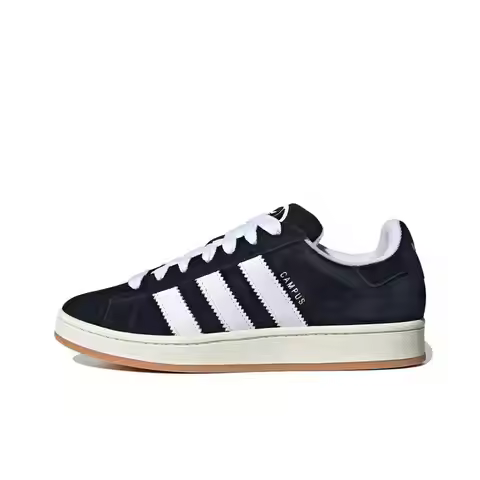 Adidas Originals CAMPUS 00s Leather Low-Top Sneakers, Unisex, Black & White