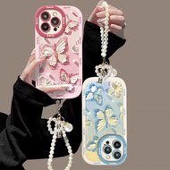 Pretty tulips pearl Bracelet Casing For Realme C11 C63 Realme 11X C67 F17 F19 Pro C12 C25S C25Y C21Y