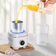 Cooling Cup with Mood Light,Beverage Cooler with Insulated Cover, 2-in-1 Cooling Cup for Desk(Coolin