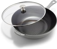Staub Cast Iron 2.9-qt Daily Pan with Glass Lid - Graphite Grey